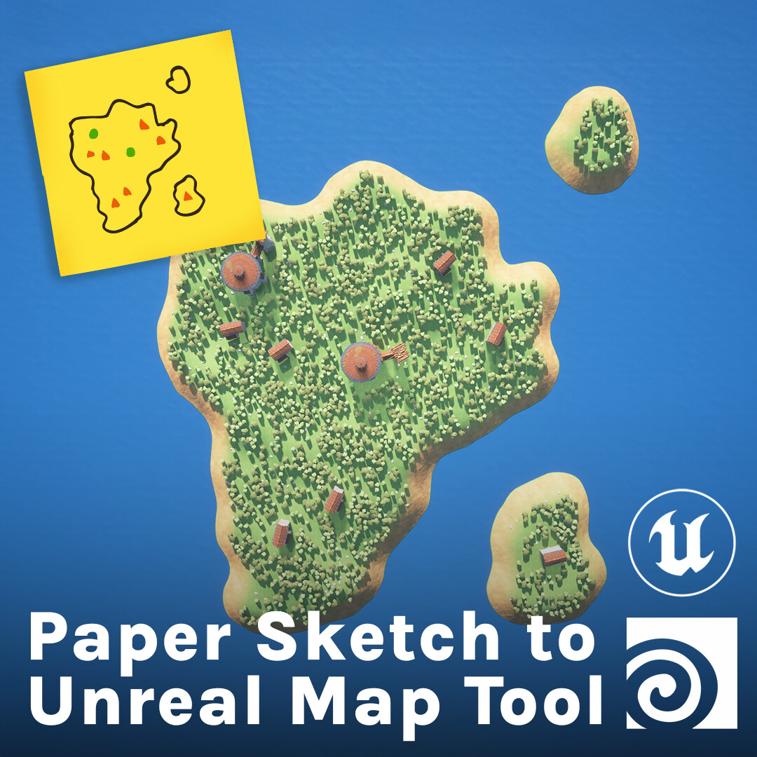 Paper Sketch to Unreal Map Tool