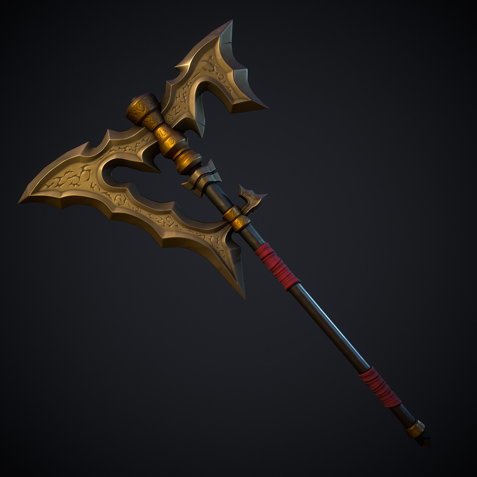 Stylized Fantasy Axe 05