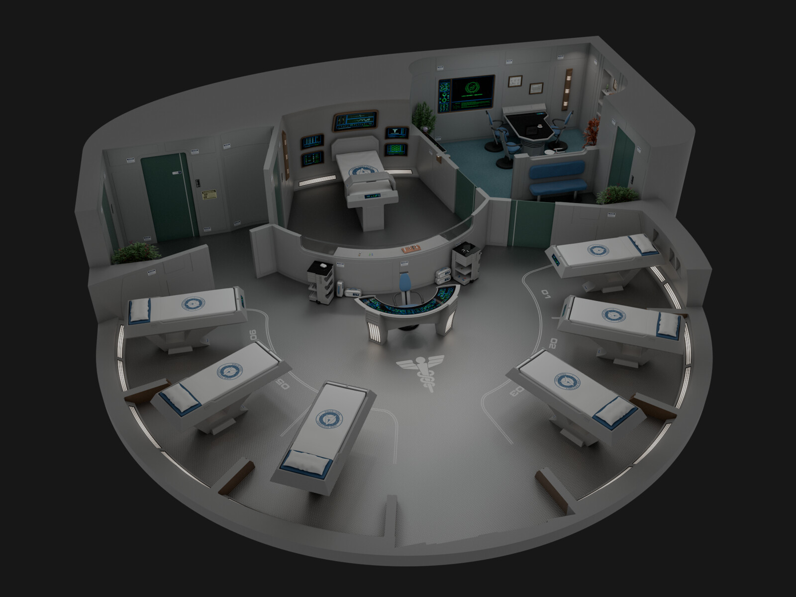 USS Victory - Deck 09: Main Sickbay