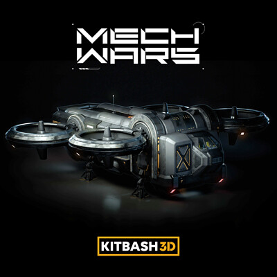 Kitbash3D: Dropship -  Texturing