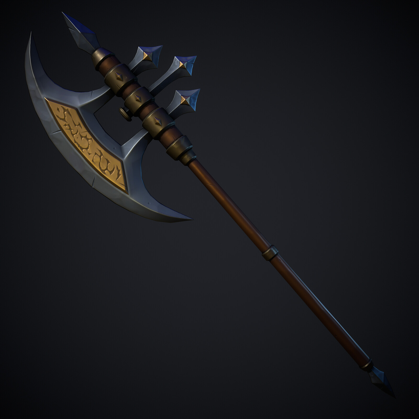 Stylized Fantasy Axe 09