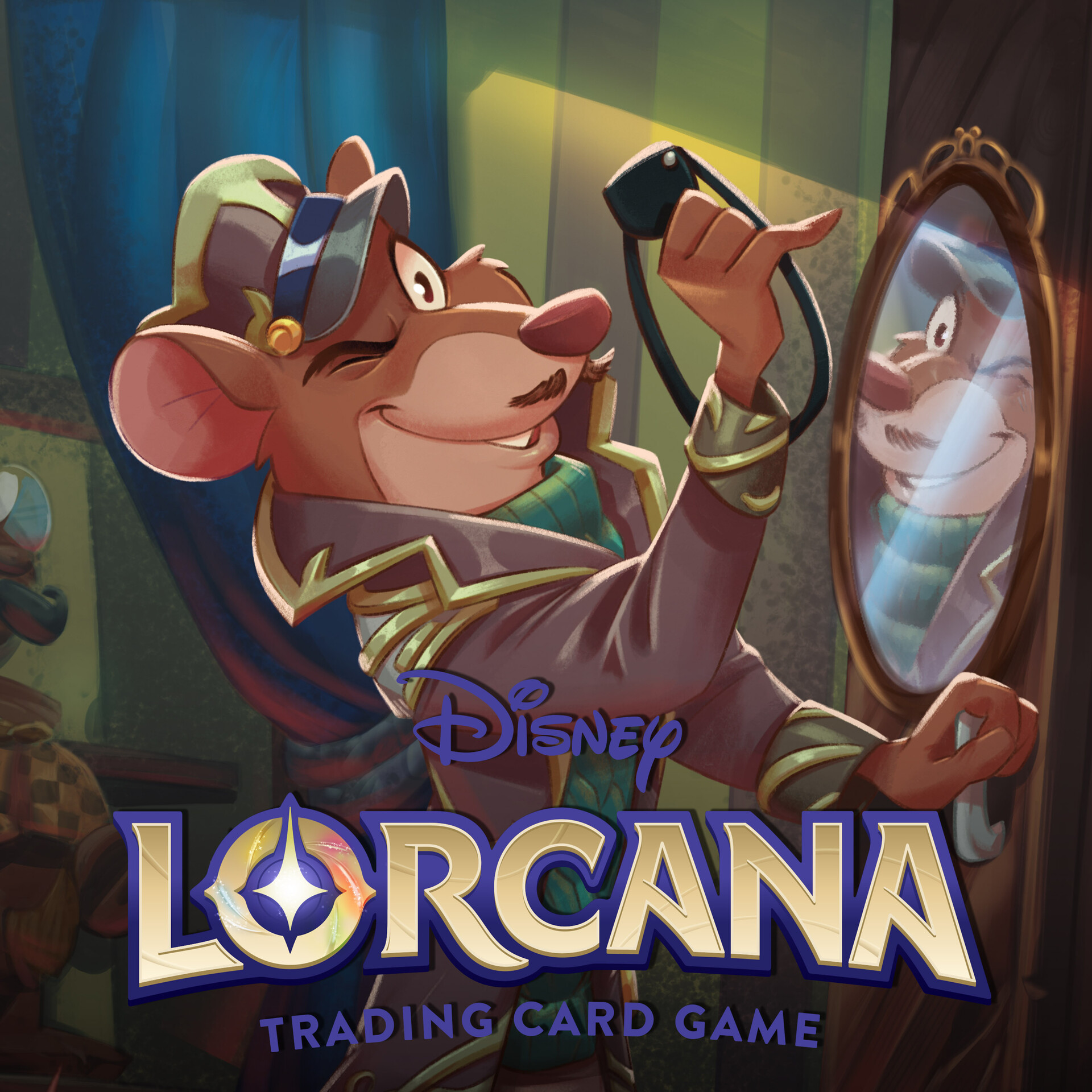 basil lorcana card Lorcana - Whispers in the Well - Basil - Tenacious Mouse (Common) main image 0
