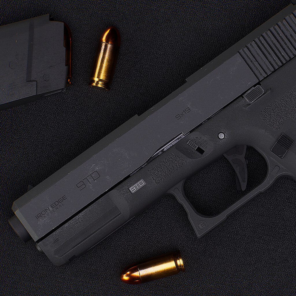 ArtStation - Edge lock 9T Defender Iron Edge Glock Pistol Inspiration