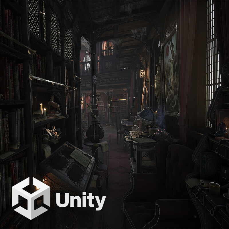 ArtStation - Ancient Library - Game Ready