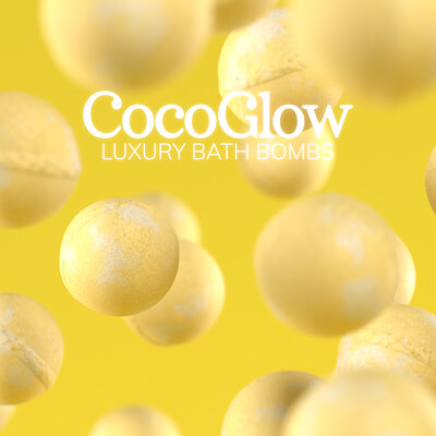 CocoGlow Bath Bombs - Product Renders and Animation