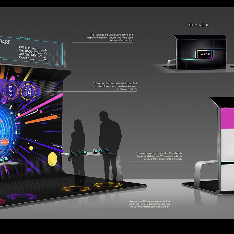 PLUTO TV: VR EXPERIENCE - GALAXY DART GAME KIOSK