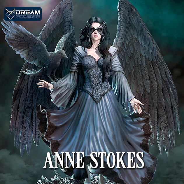★ANNE STOKES ／美女と恐竜／3次元絵画／大迫力／豪華額縁付／ ArtStation - Raven - Anne Stokes