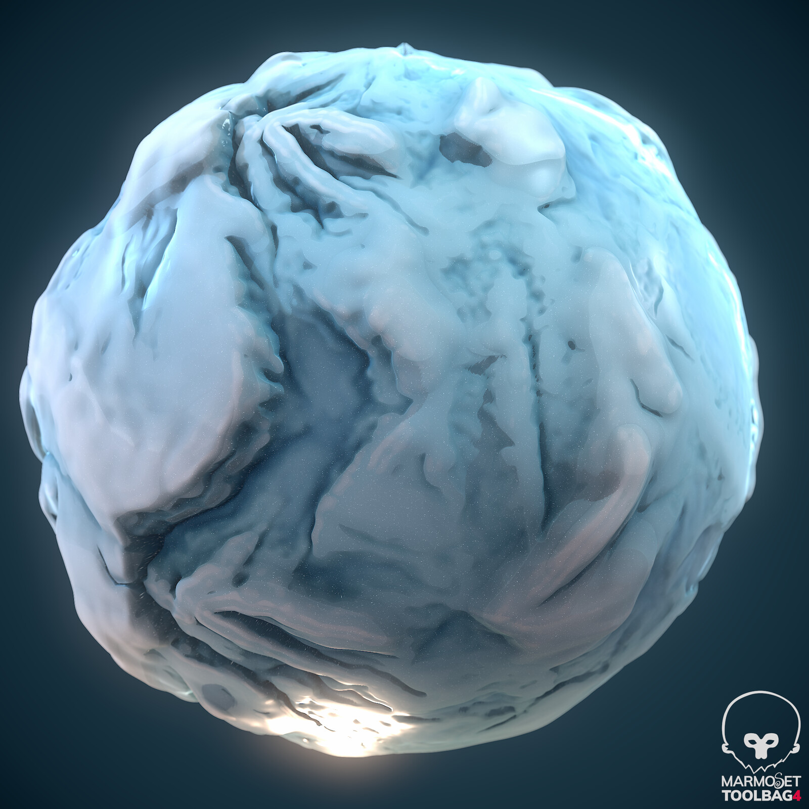 Frosthölm Outcrop Glaciers Stylized