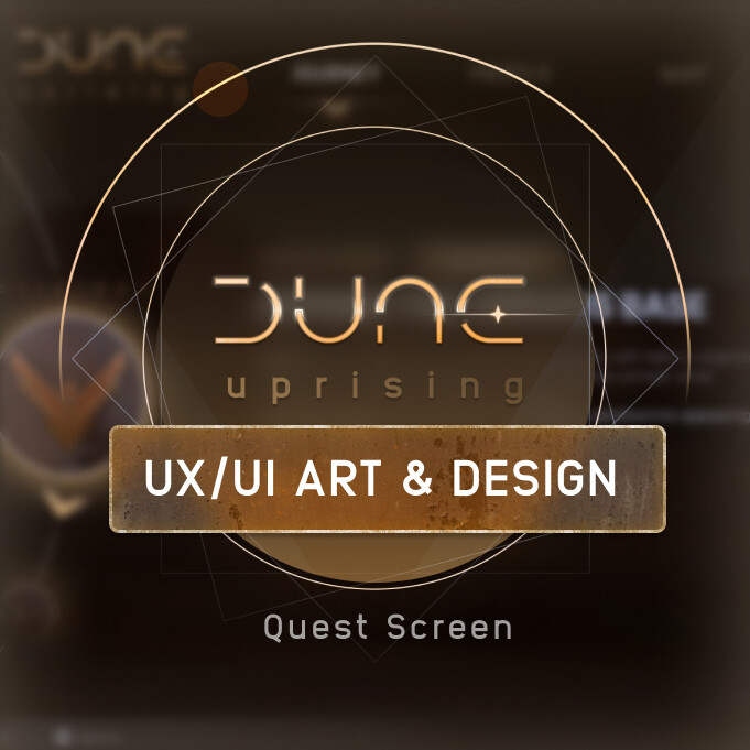 ArtStation - UX/UI Art design DUNE [FUI] (Quest Screen)
