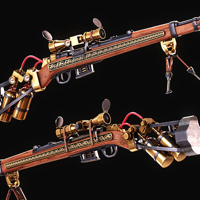 Steampunk Carbine - Asset 