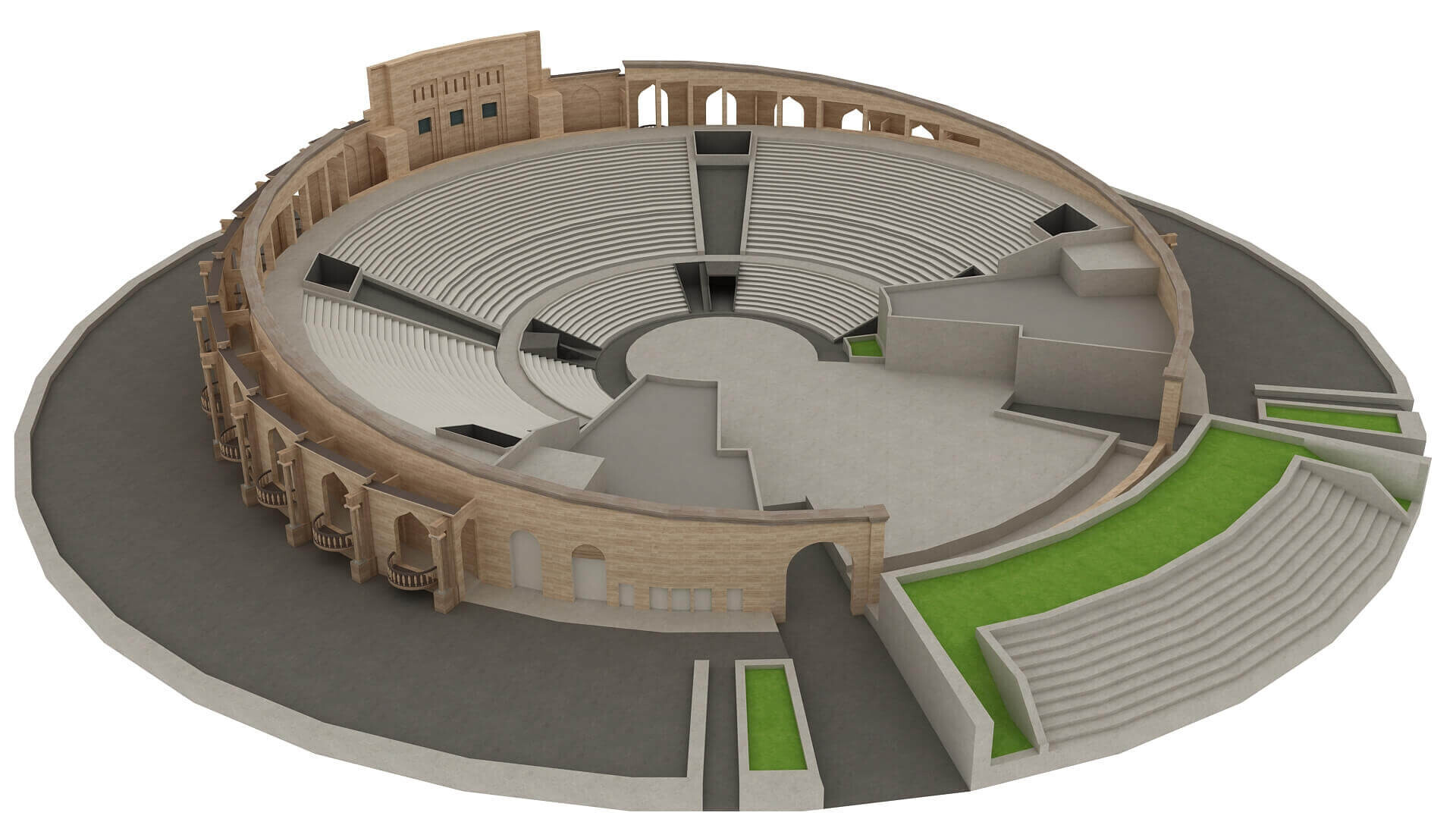 ArtStation - Katara Amphitheater Doha 3d Model