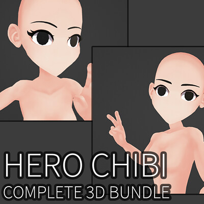 Anime Style Chibi Base Models