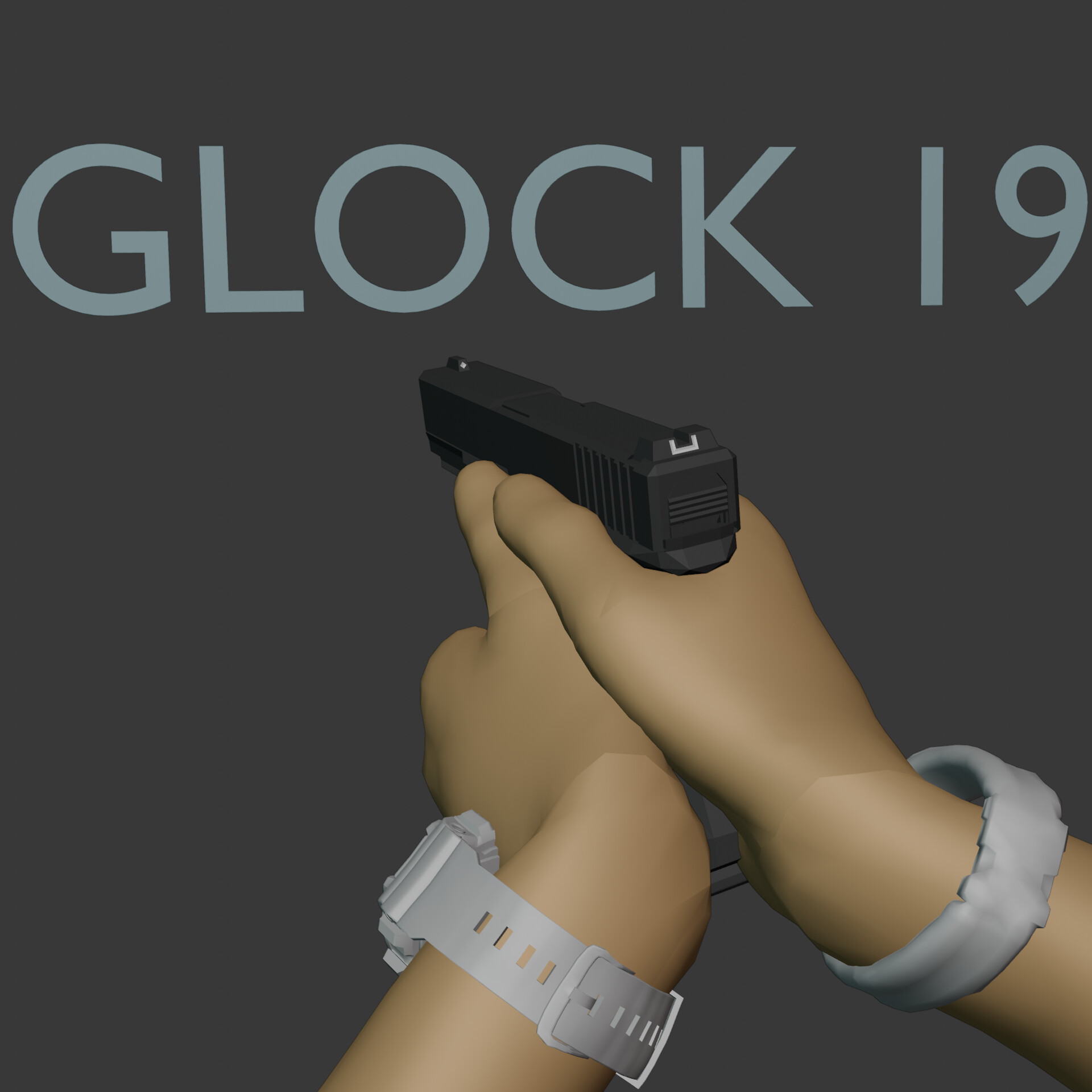 ArtStation - Glock 19 pistol animations