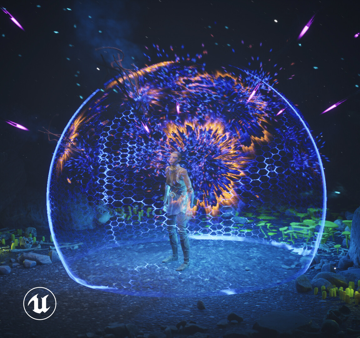 Sci-Fi Shield VFX (Unreal Engine)