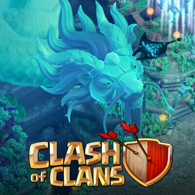 Clash of Clans - Dragon Palace Scenery