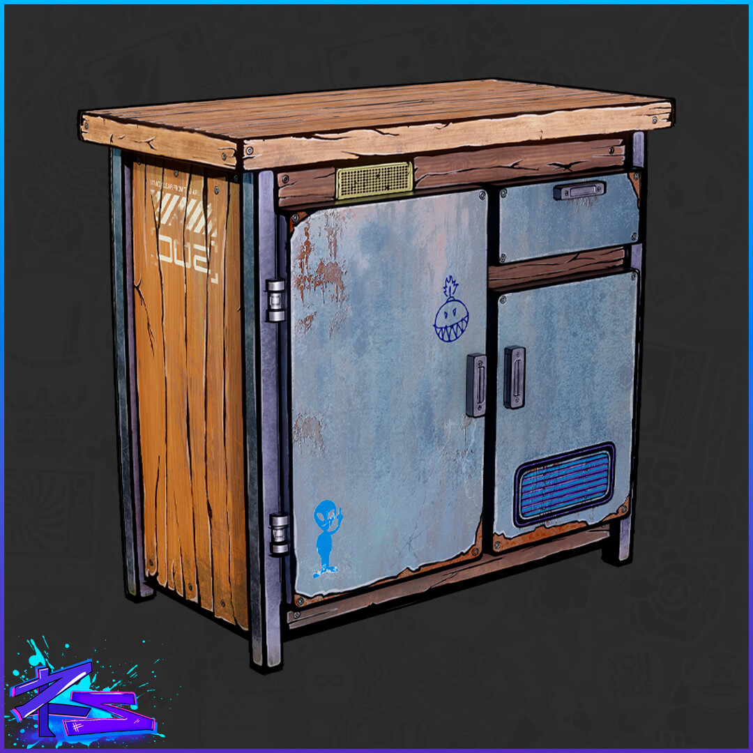 ArtStation - Stylized Lab Bench