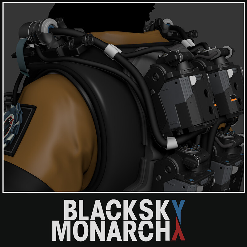  BLACK SKY MONARCHY SCRAPPED SKETCHES - TRAINING OUTFIT 