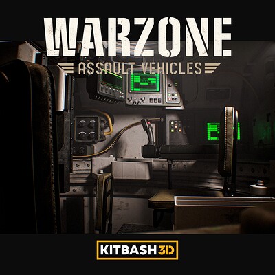 Kitbash3D: Assault Vehicles - Tank Interior - Texturing