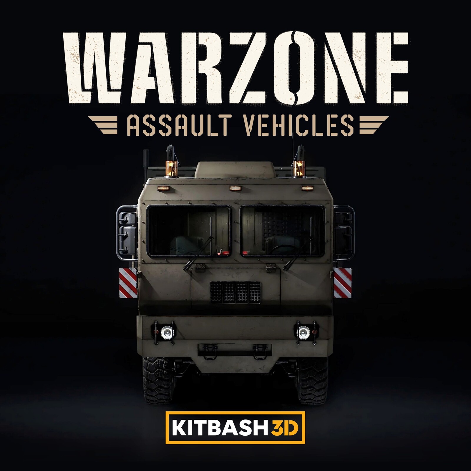 Kitbash3D: Assault Vehicles - Large Equipment Transport Trunk - Texturing