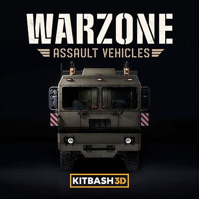 Kitbash3D: Assault Vehicles - Large Equipment Transport Trunk - Texturing