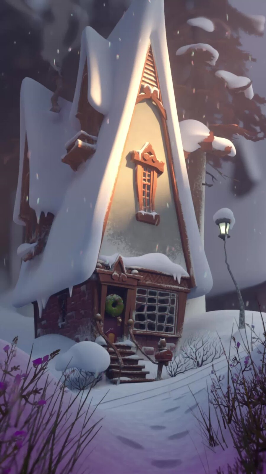 Winter Cabin | Hand-Painted Stylized 3D Environment