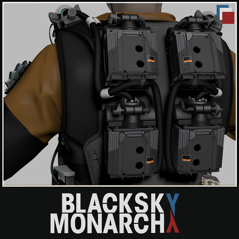  BLACK SKY MONARCHY SCRAPPED SKETCHES - TRAINING OUTFIT 