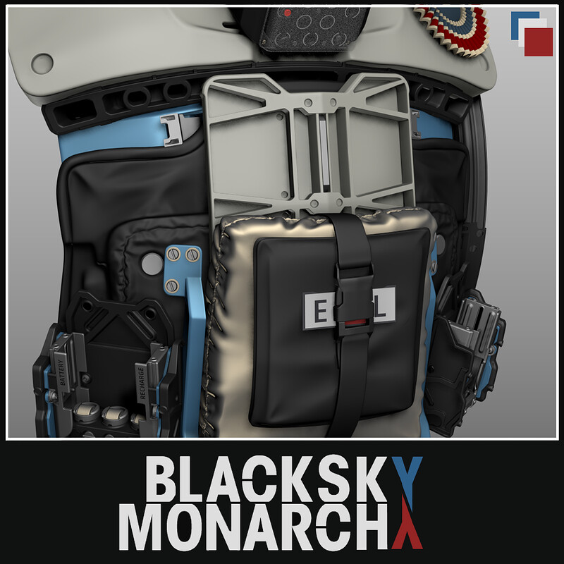  BLACK SKY MONARCHY SCRAPPED VEST