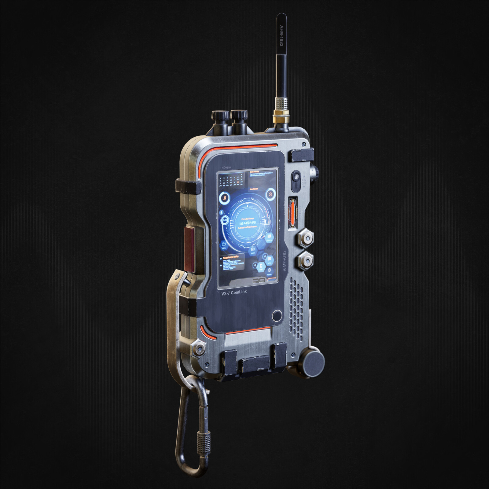 SCI-FI WALKIE TALKIE – Game Ready Prop