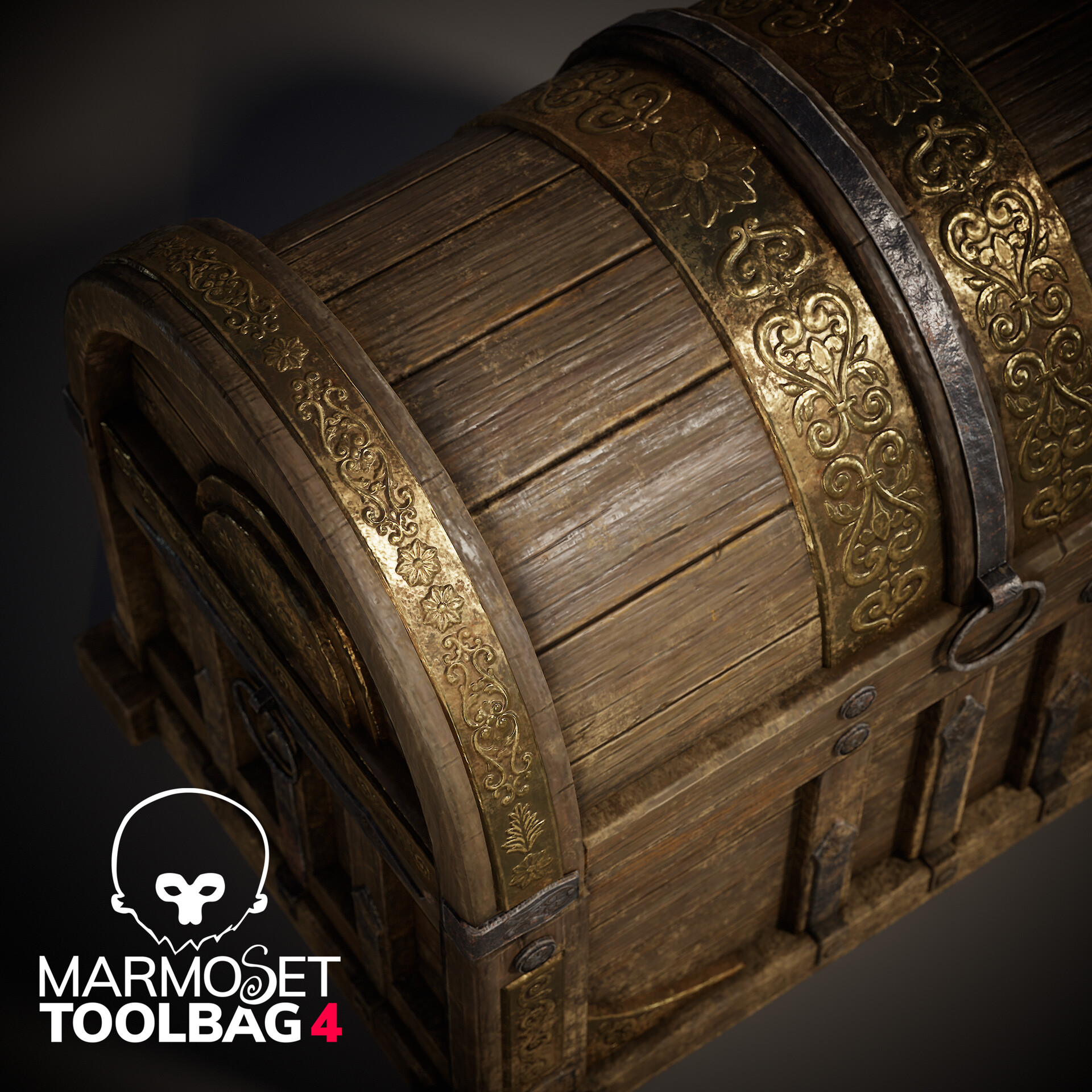 ArtStation - Tresure Chest Scene Props