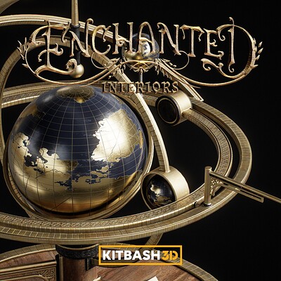 Kitbash3D: Enchanted Interior props - Metal Trim Texturing