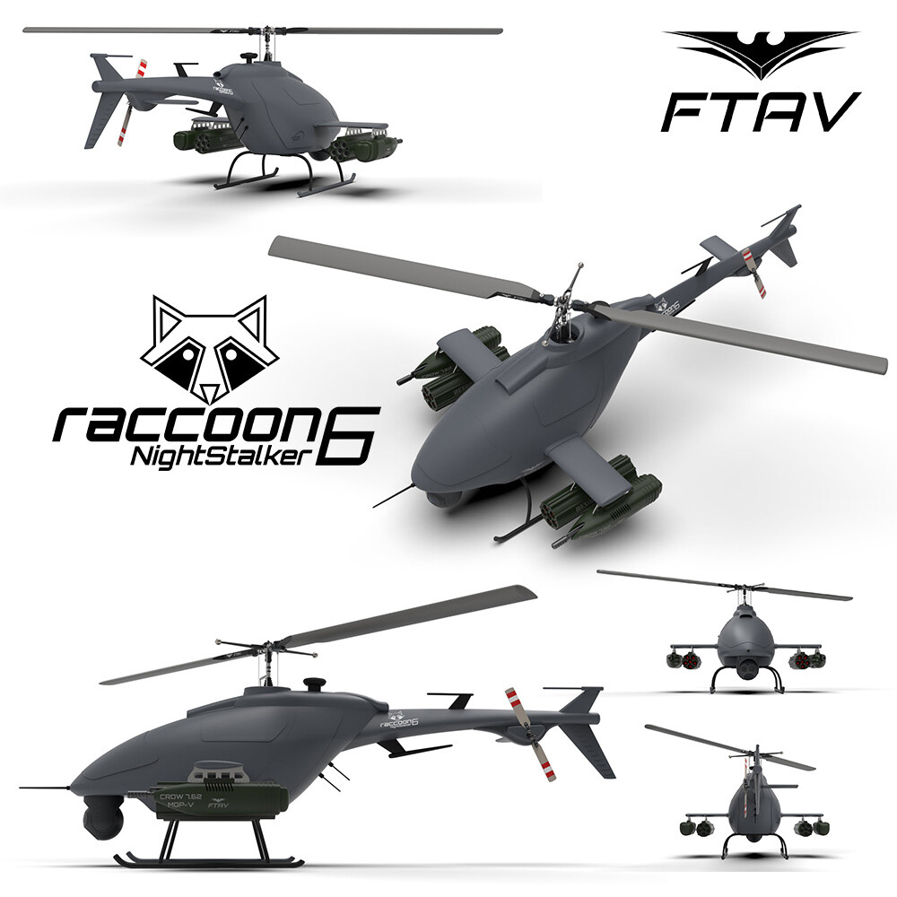 ArtStation Raccoon NightStalker • Drone Copter