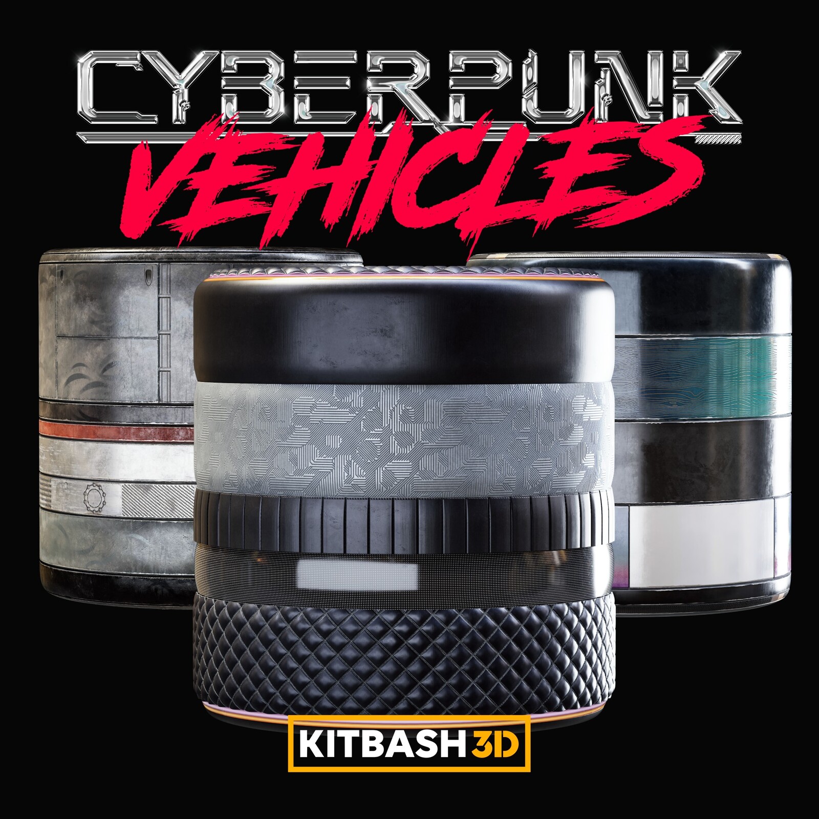 Kitbash3D: Cyberpunk Vehicles - Materials
