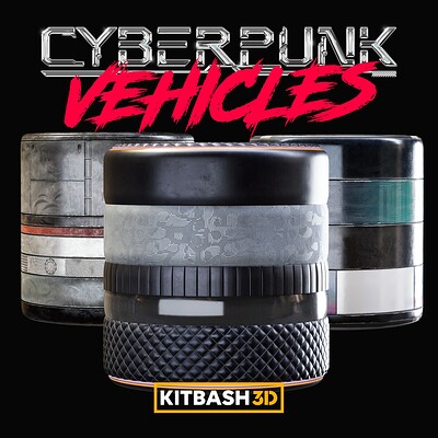 Kitbash3D: Cyberpunk Vehicles - Materials