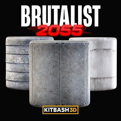 Kitbash3D: Brutalist 2055 - Materials