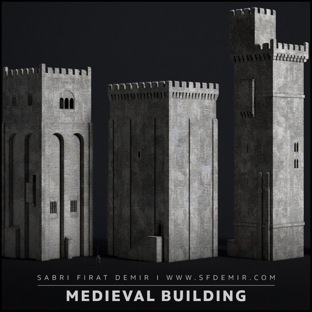 Medieval Building Pack Vol 03 - Modular 3D Castle Buildings