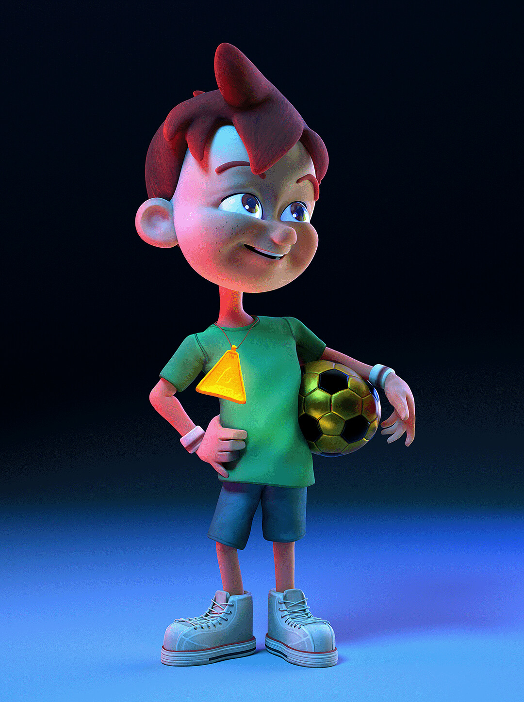 Soccer Kid - 3D Character for Animation