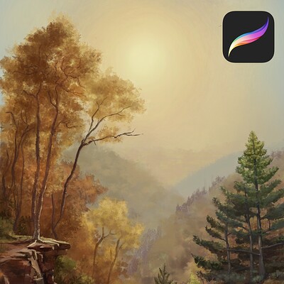 Procreate: Lighting and Environment study