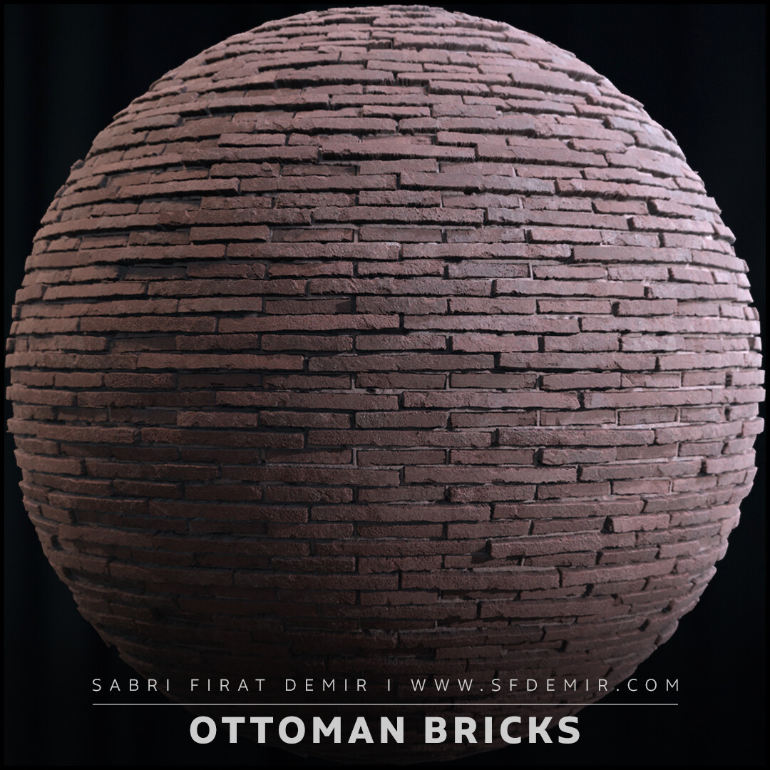 Ottoman Brick Wall Material – High-Quality Asset for Realistic Visualizations