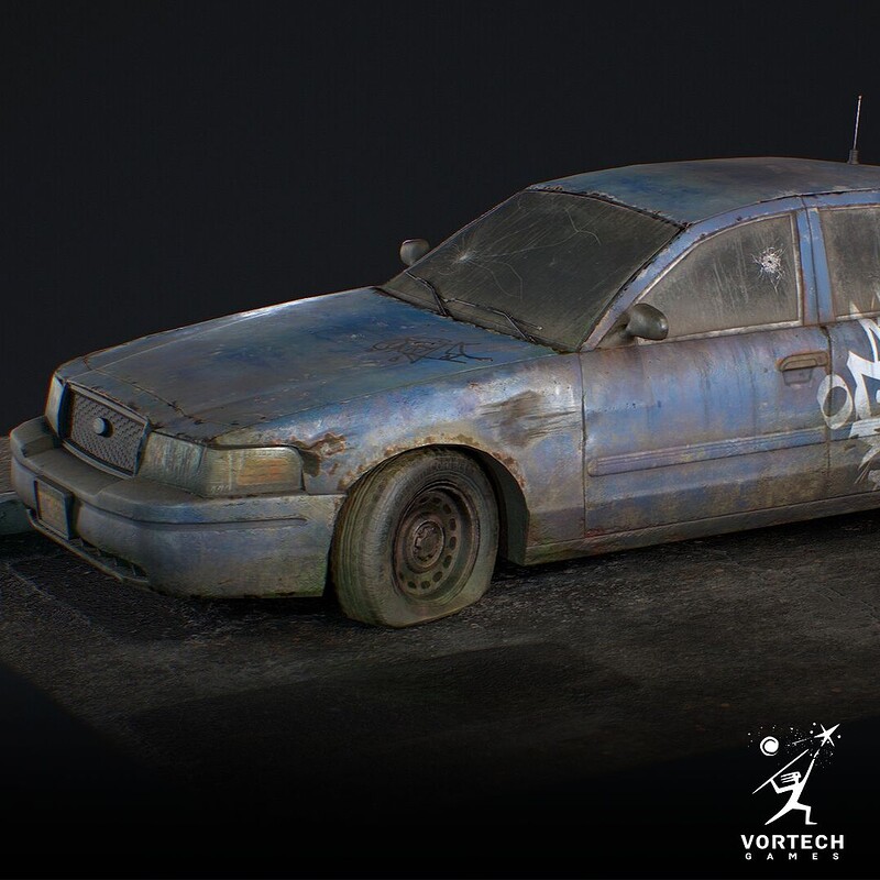 Abandoned City Sedan