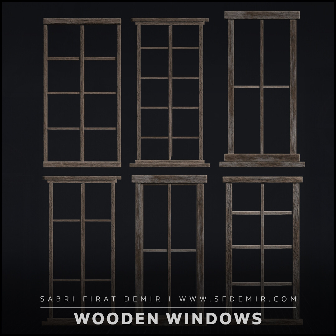 Wooden Windows Pack 01
