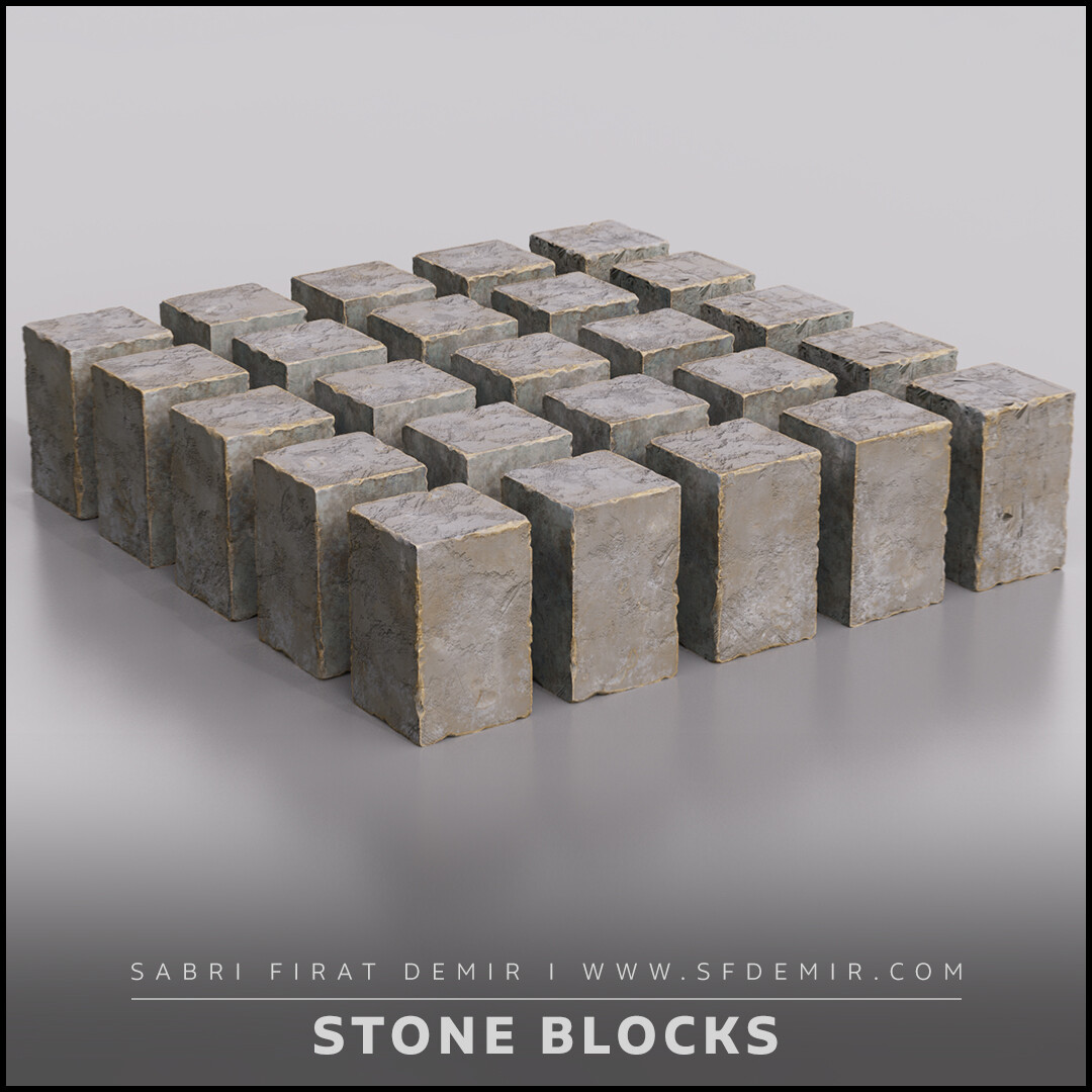 High Detailed Stone Block Pack