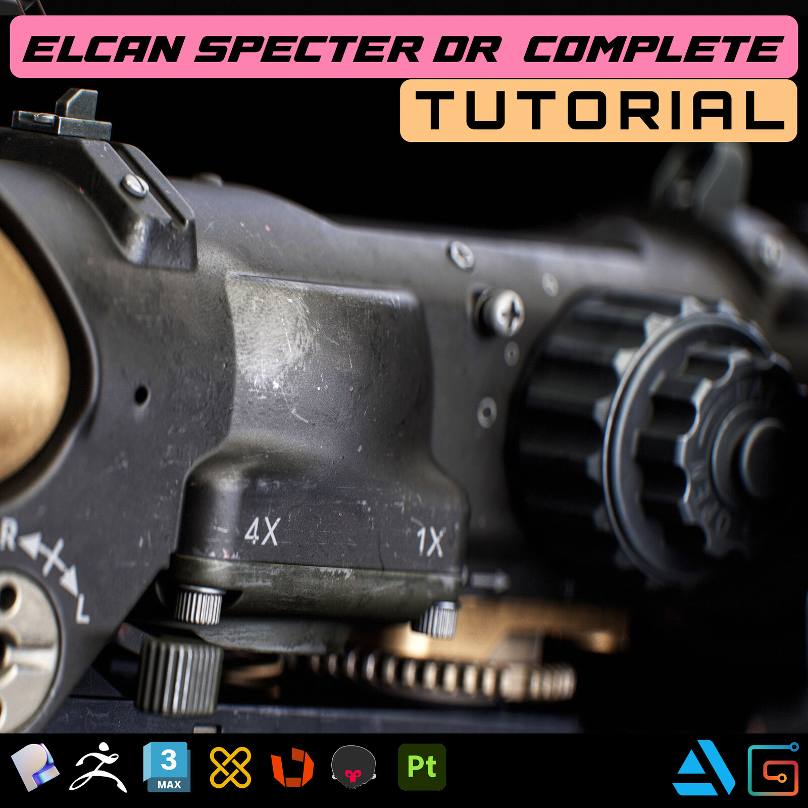 Elcan SpecterDR 3D Complete Tutorial For Portfolio
