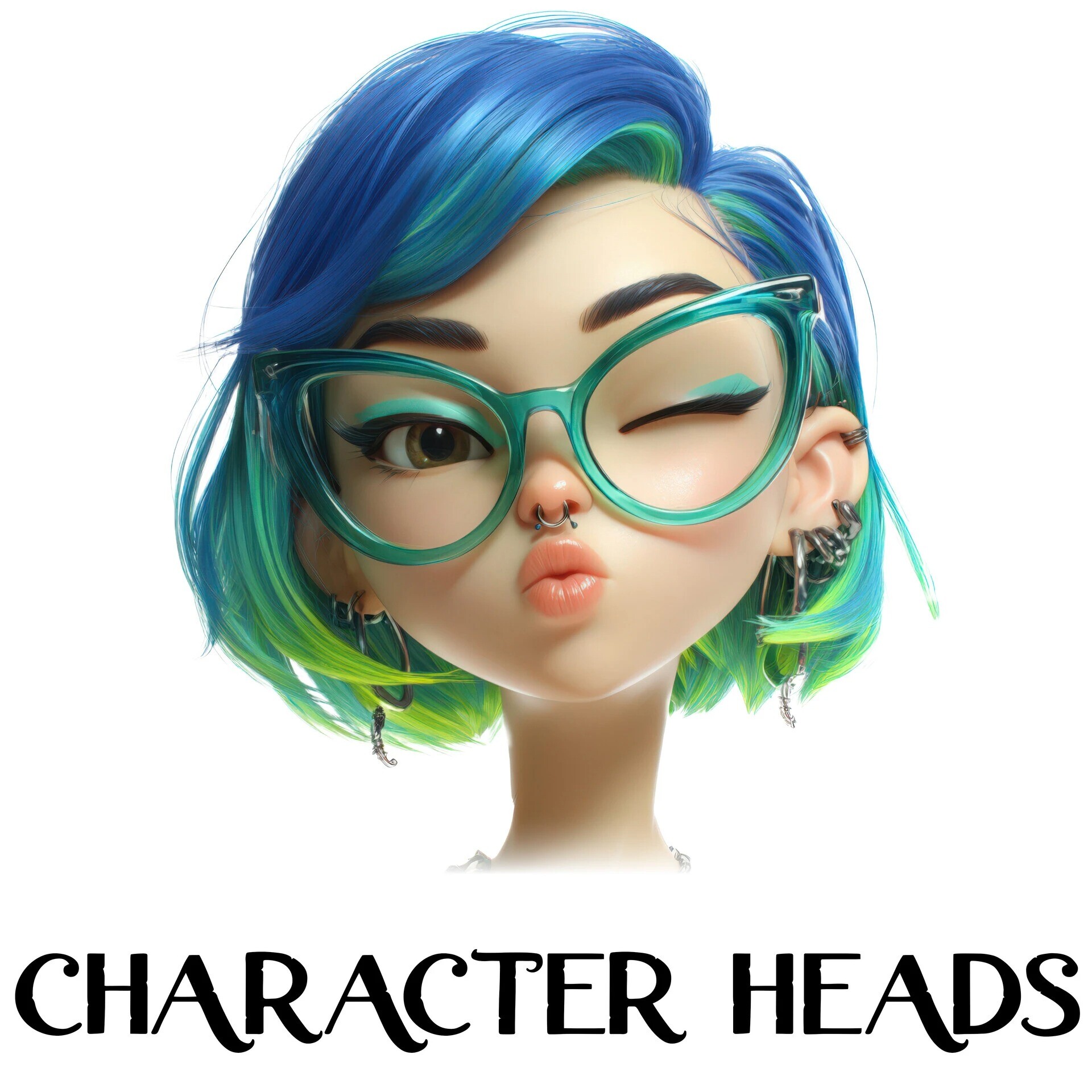 ArtStation - 360 Stylized Character Heads - Reference Image Pack v.1 |4K|