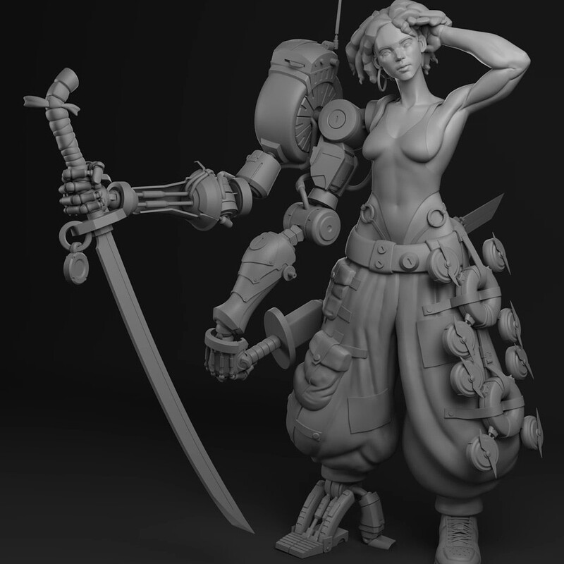 Drone and Swords 3D