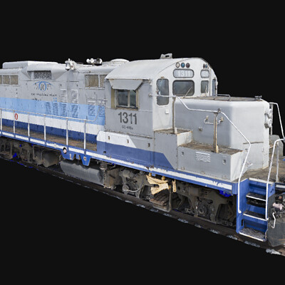 Aerial Photogrammetry: Train Engine