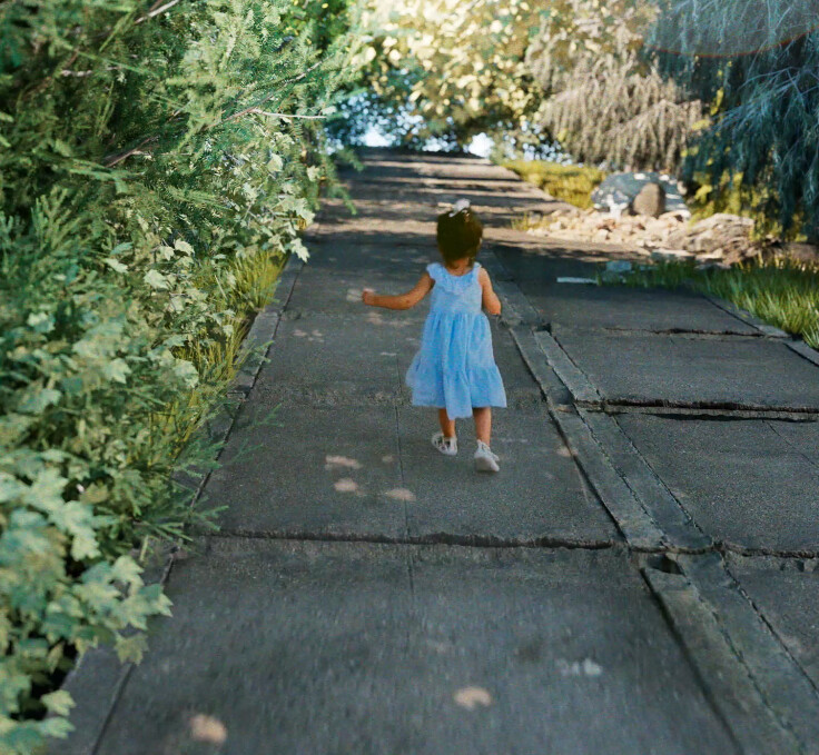 Running at the zoo