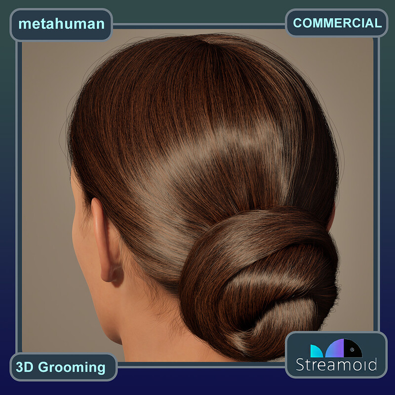 3D GROOMING for Woman | CUSTOM METAHUMAN HAIR | UNREAL ENGINE 5 | STREAMOID | MARCH 2024