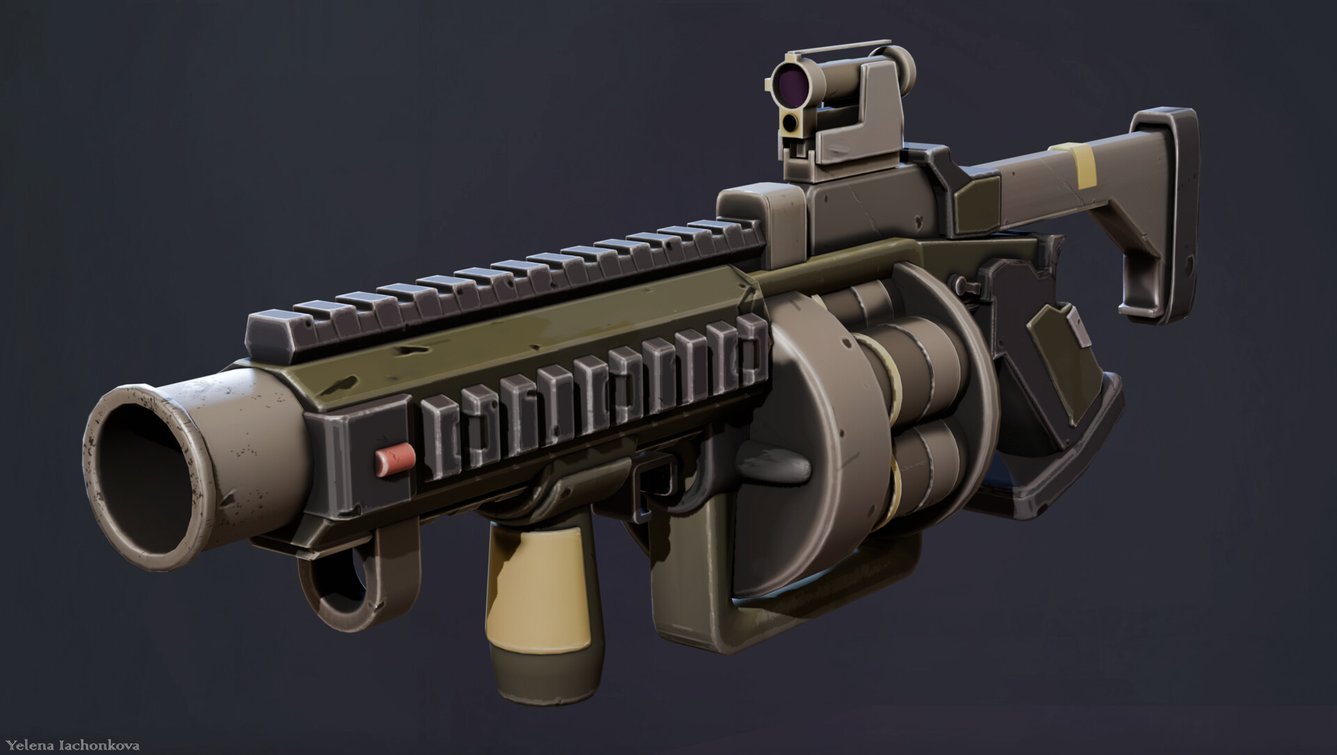 ArtStation - Gun and Grenade