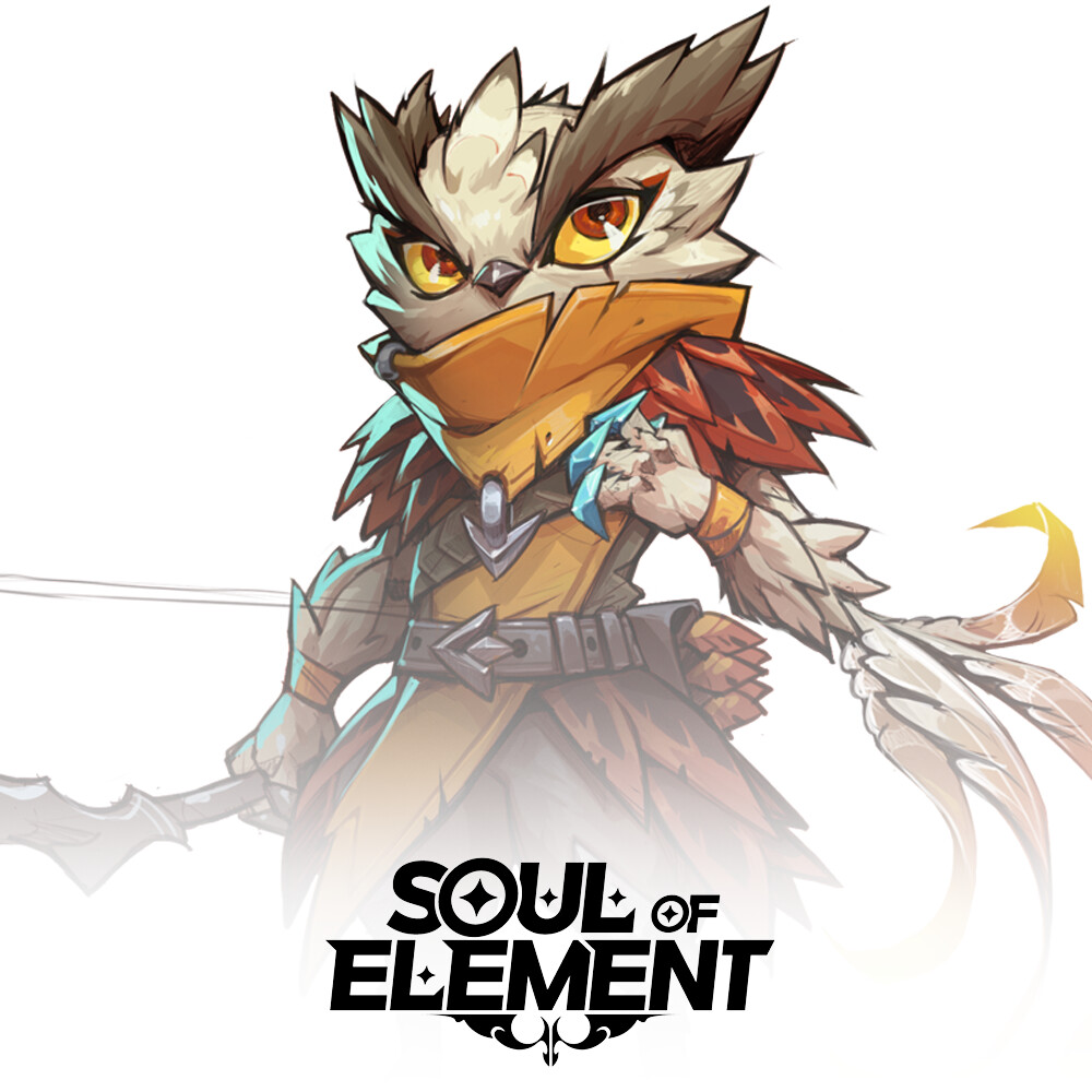 Soul of Element: Owl the Archer Concept Art