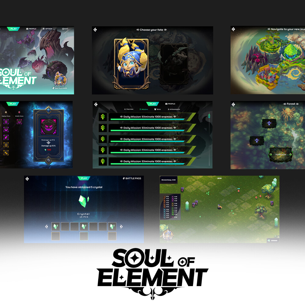 Soul of Element: UI/UX Design? No it's just a R&D prototype concept ;)